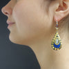 Once Upon a Time in the West: lapis and garnet earrings