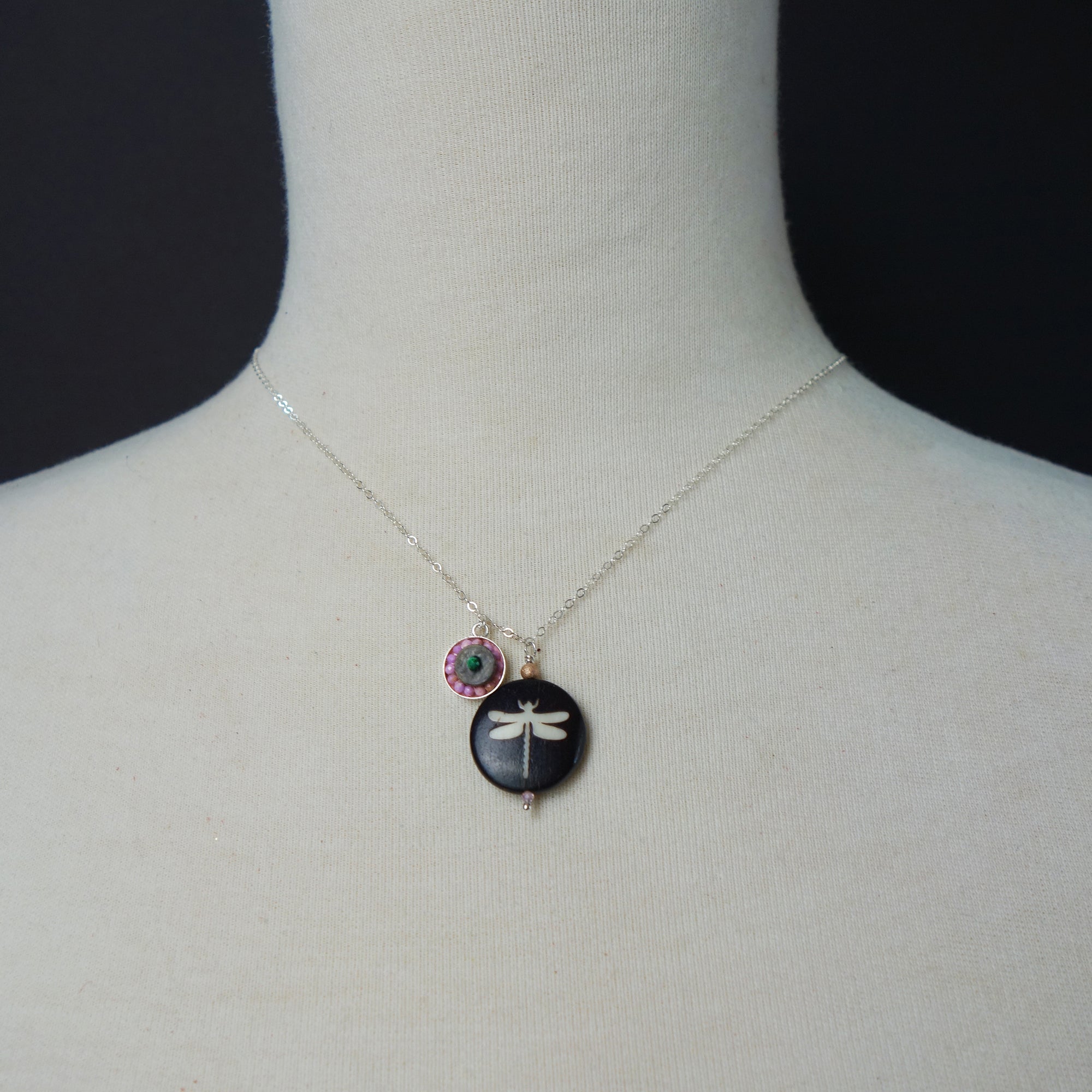 She's Doing Her Own Thing: Dragonfly necklace