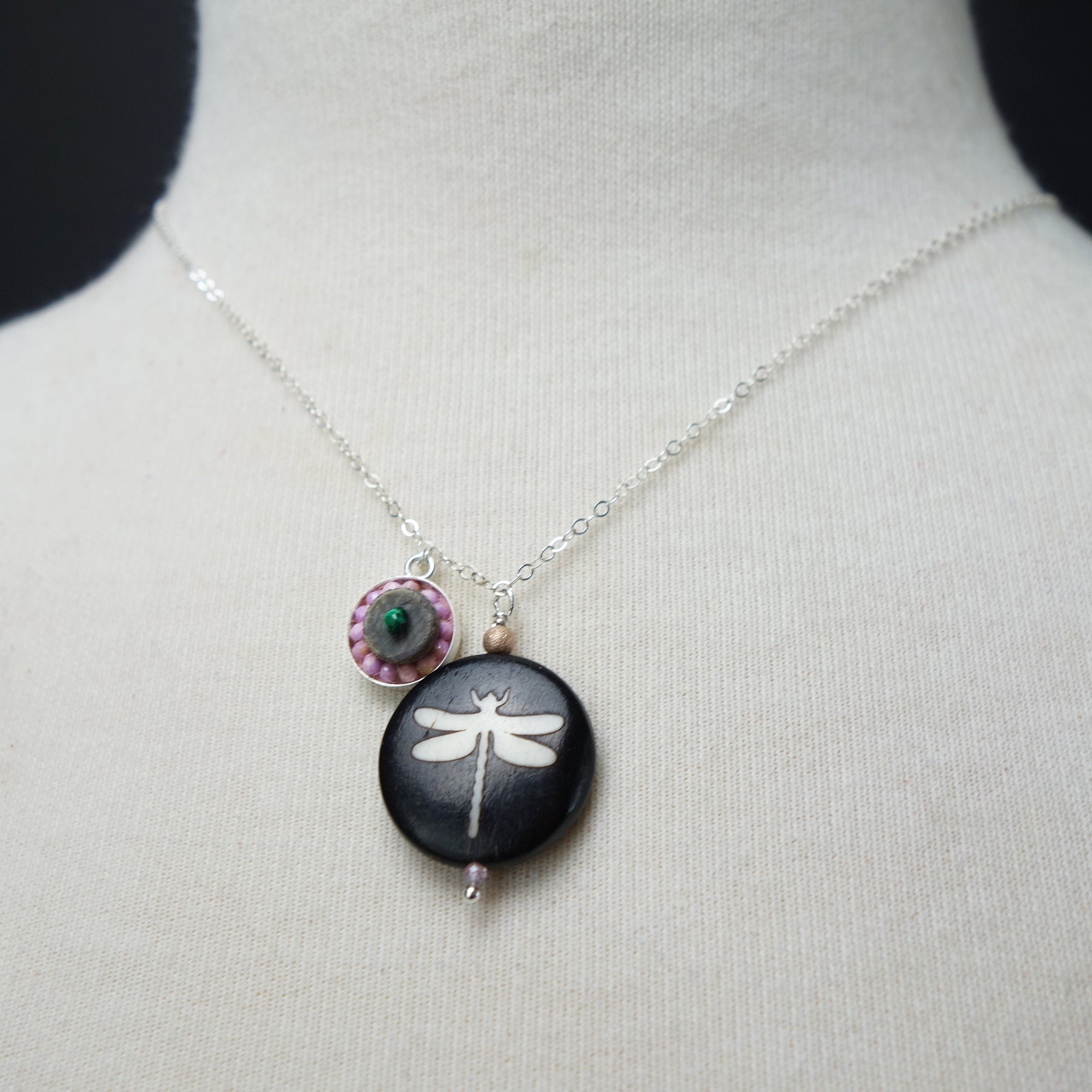 She's Doing Her Own Thing: Dragonfly necklace