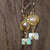 Sugar Mountain earrings: opal, gold, labradorite