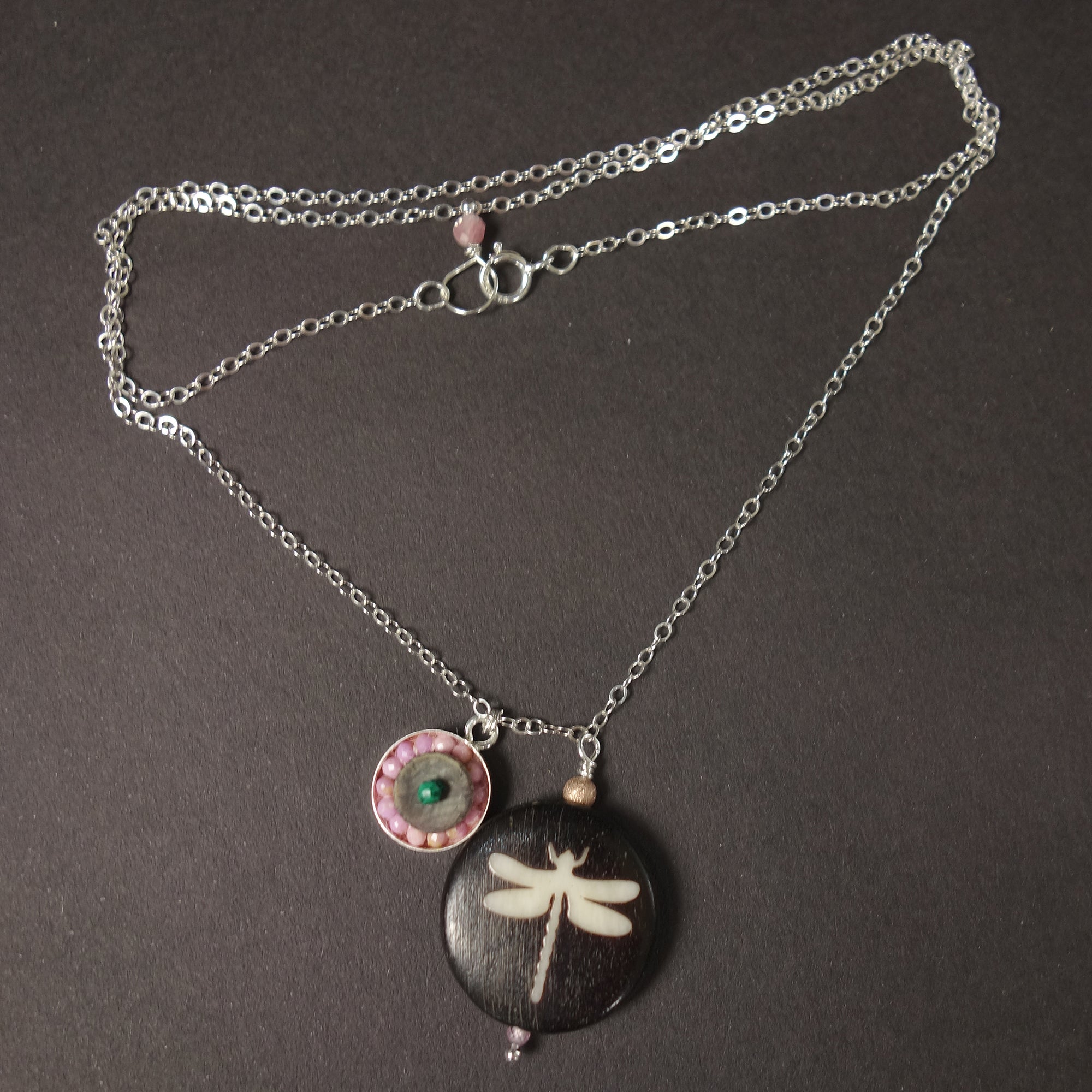 She's Doing Her Own Thing: Dragonfly necklace