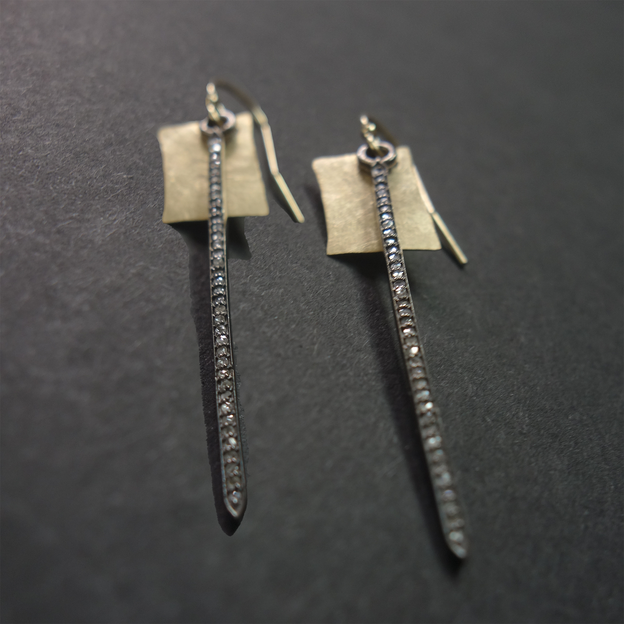 She is FIERCE: hand hammered gold and diamonds