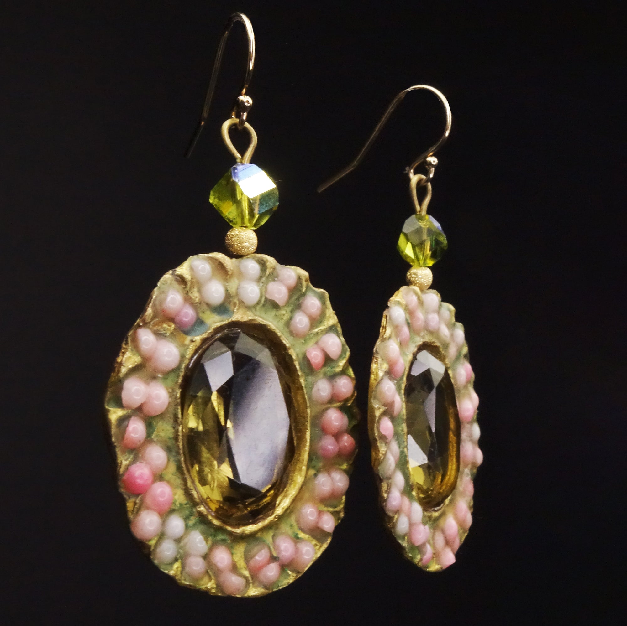 She Left Magic Fairy Dust Everywhere: whiskey citrine earrings