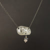 Carpe Diem: hammered silver and kyanite necklace (Wanderlust Paris)