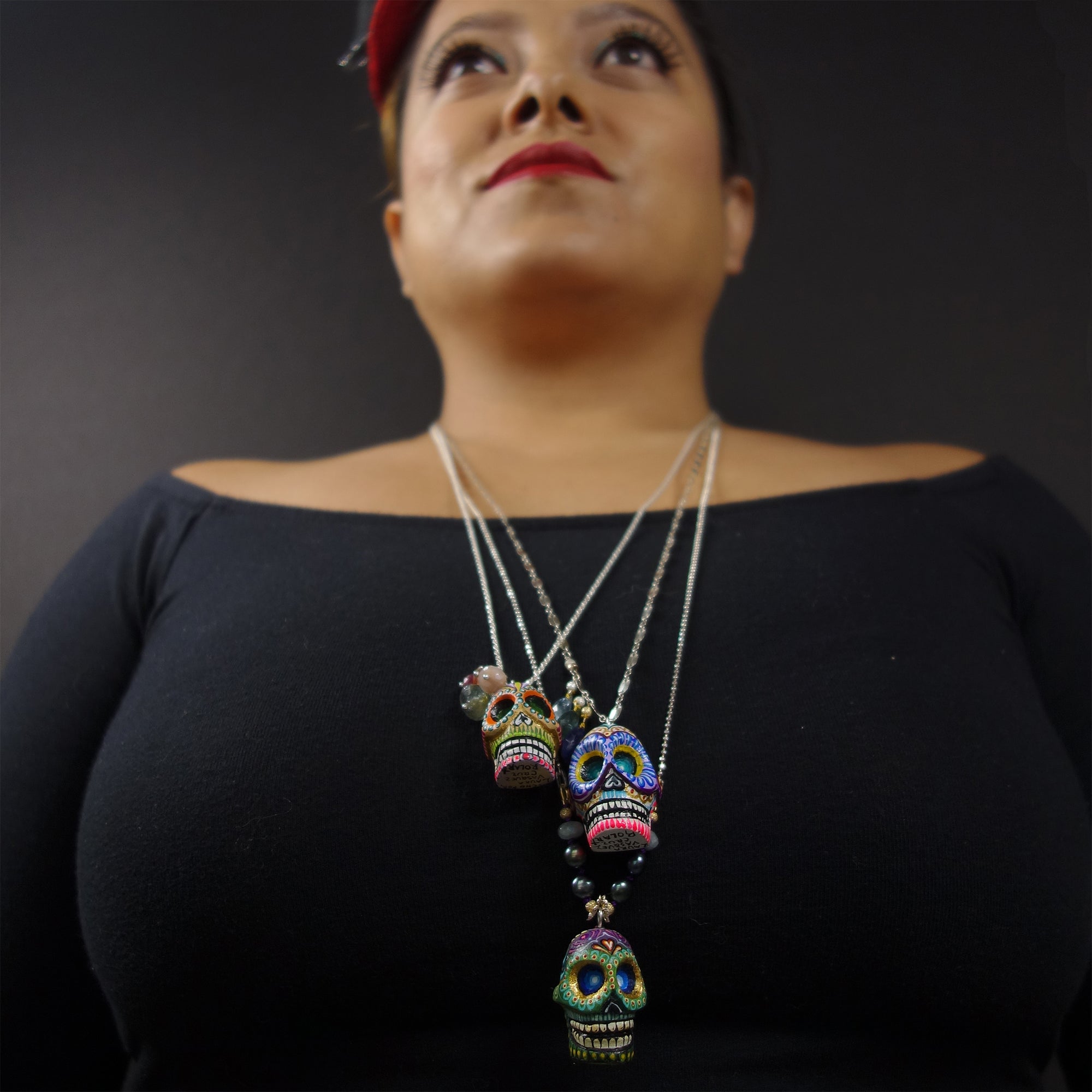 Calavera Colorada necklace