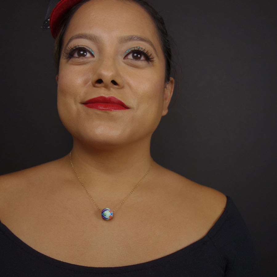 Sencillo Necklace: choose your color and chain