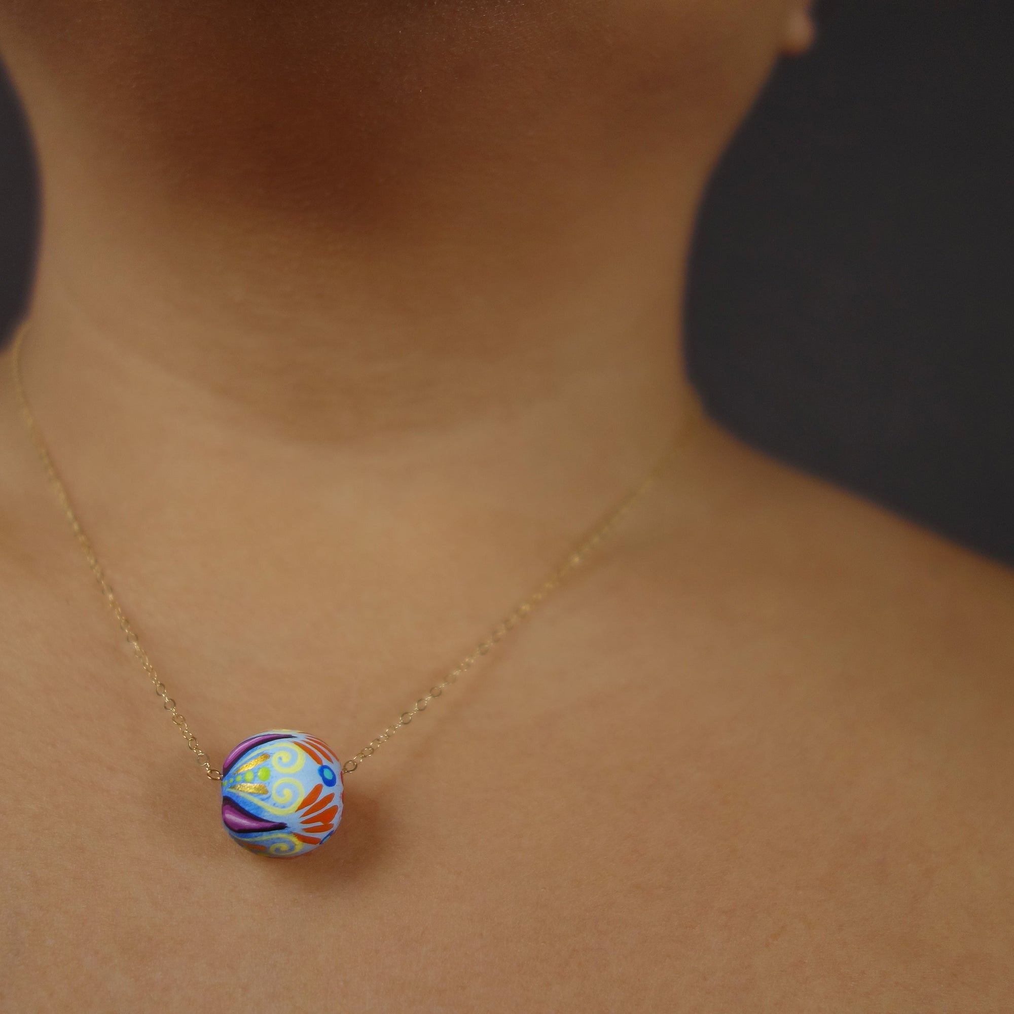 Sencillo Necklace: choose your color and chain