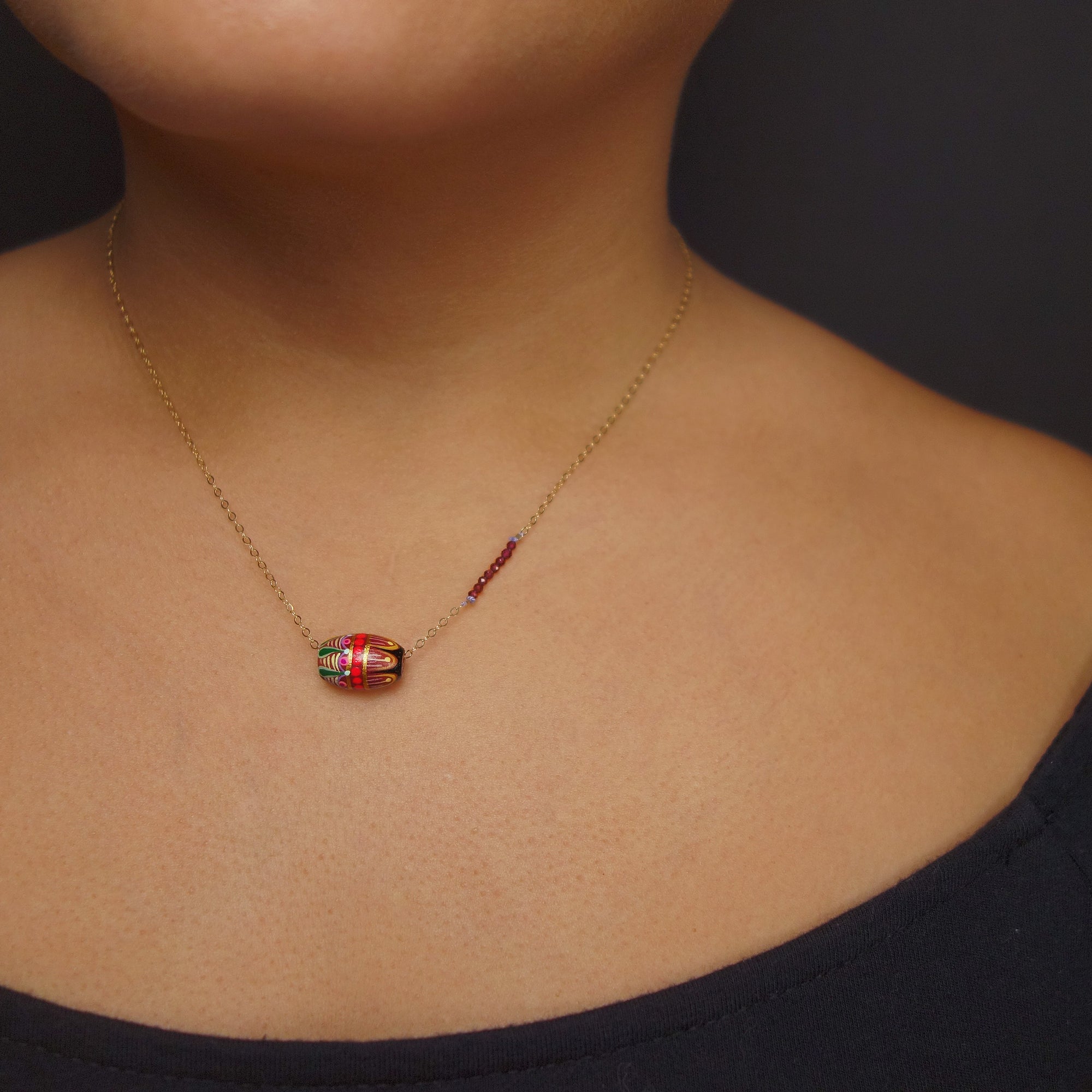 Sencillo + Gems Necklace