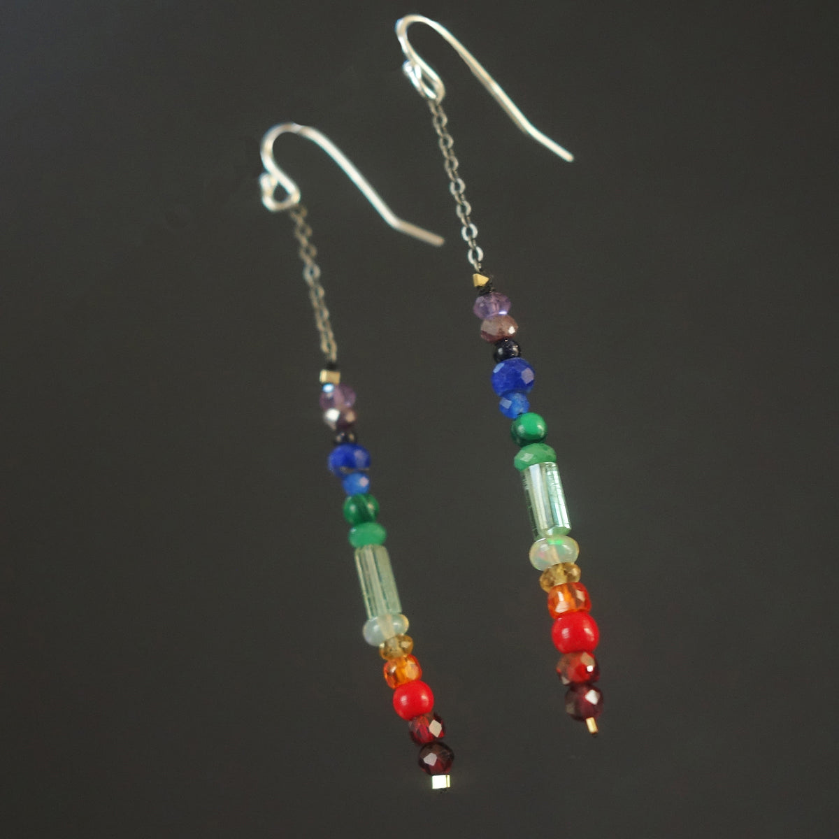 Arco Iris gemstone earrings