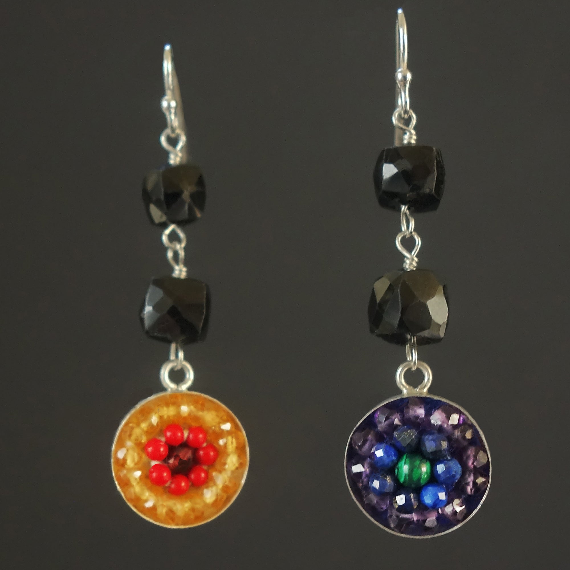 A Rainbow is a Promise mosaic earrings