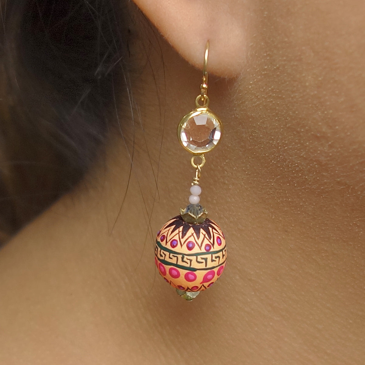 Dios Mio gemstone earrings