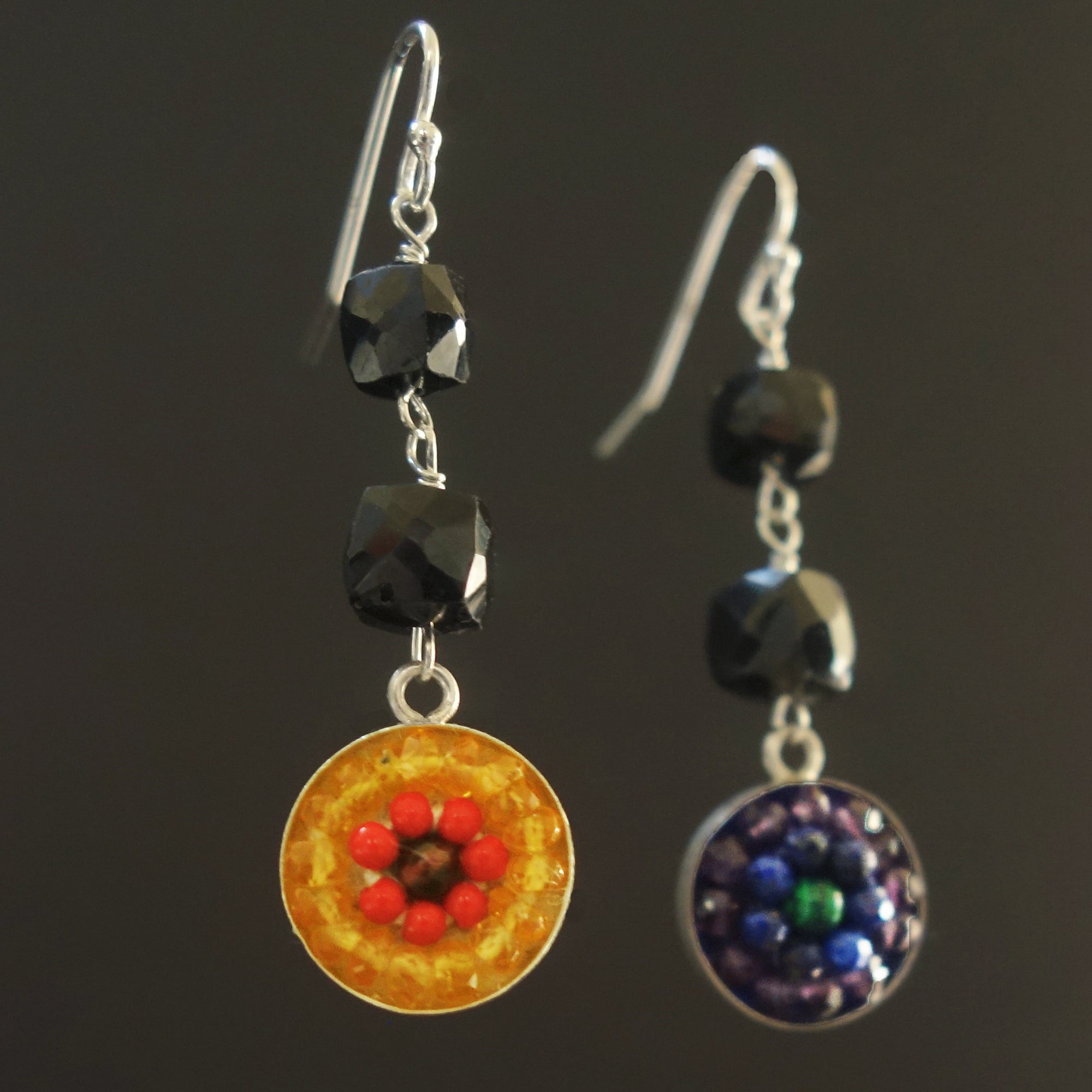 A Rainbow is a Promise mosaic earrings