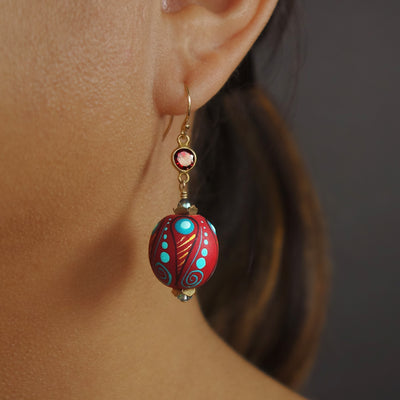 Dios Mio gemstone earrings