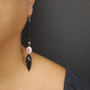 Ojos Preciosos Black Sapphire earring