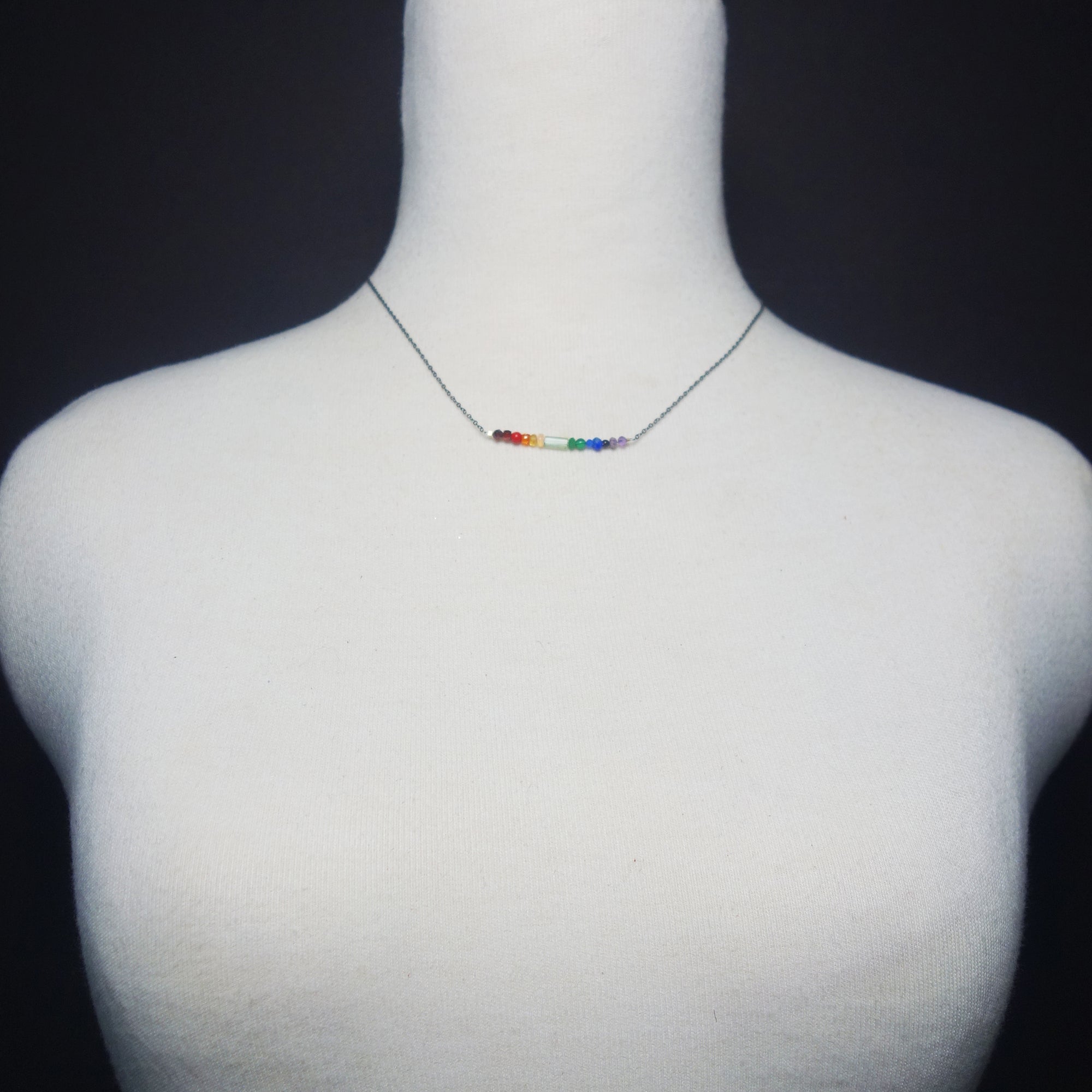 Arco Iris bar necklace