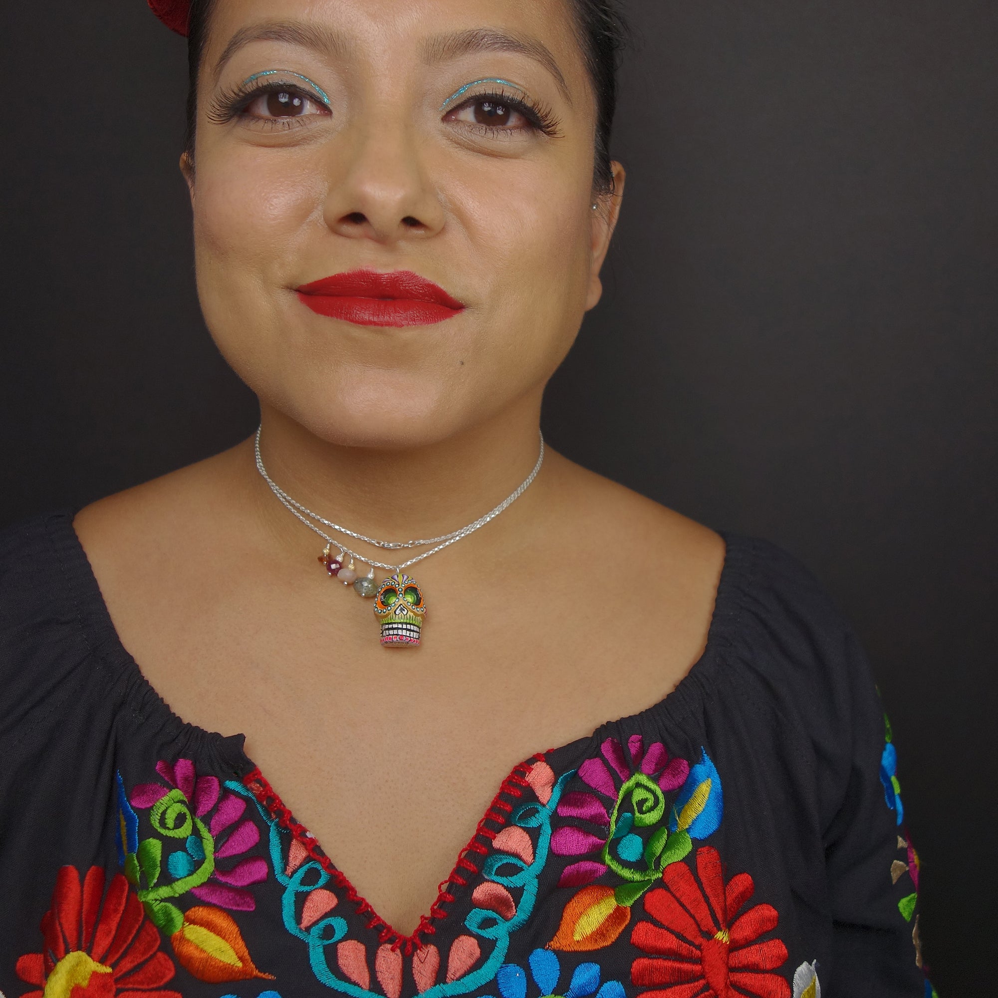Calavera Colorada necklace
