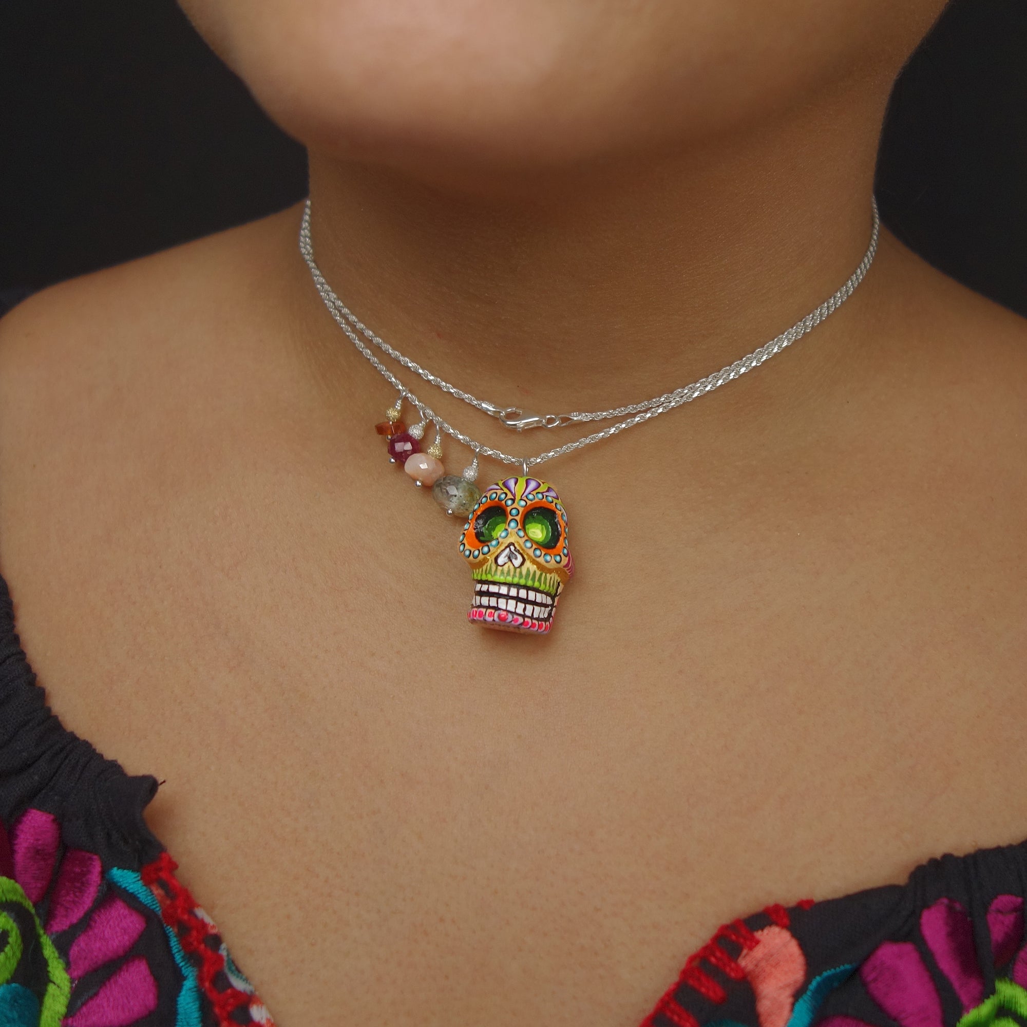 Calavera Colorada necklace