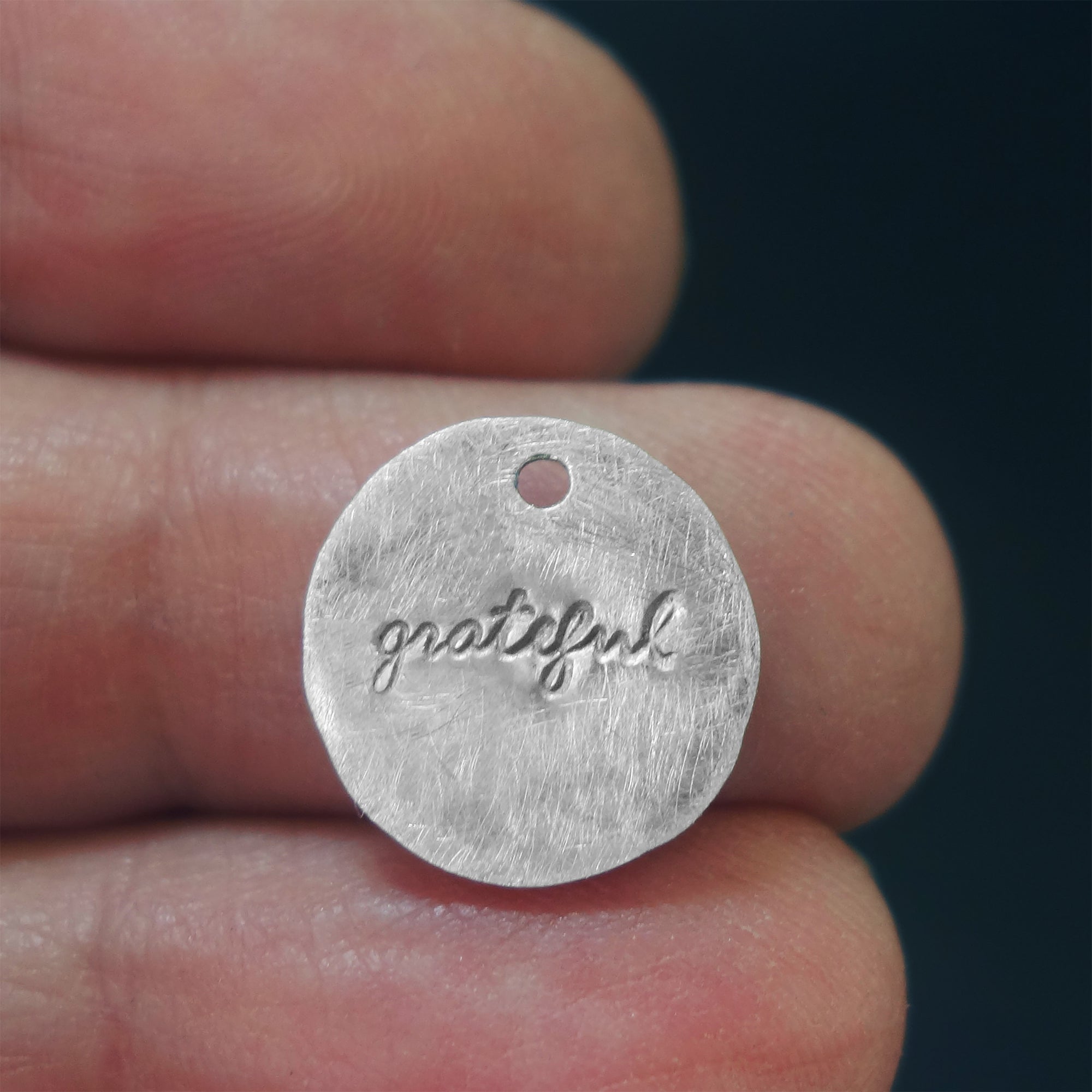 Grateful silver or gold charm