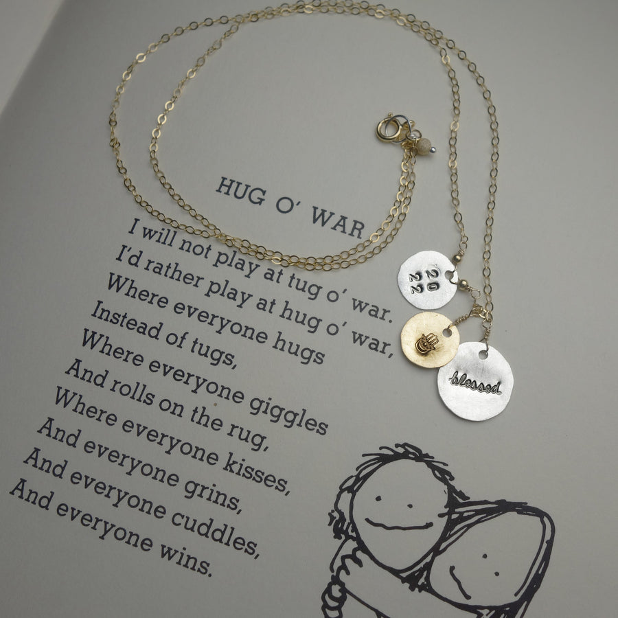 3 charm pendants of your choice necklace