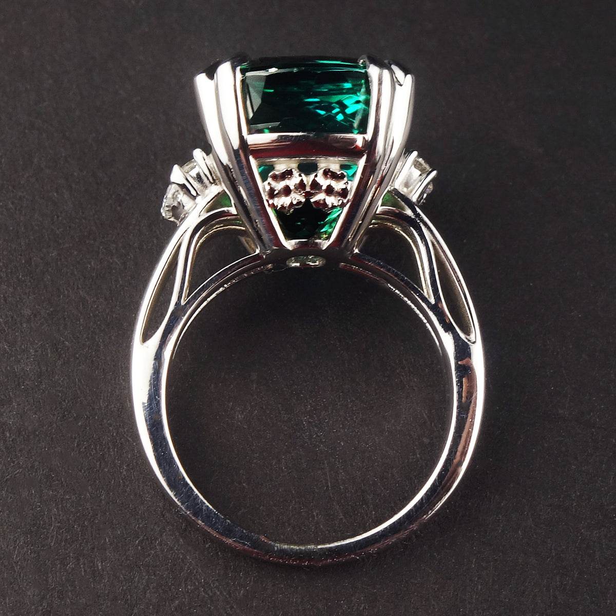Tourmaline and Diamond Class Ring