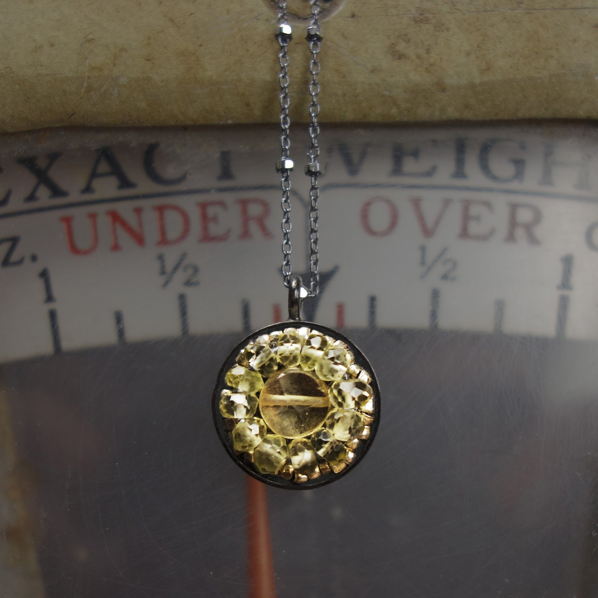 Lemon Topaz and All That Jazz: mosaic necklace