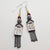 Sunset on Silver: garnet + sapphire earrings