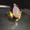 Jolleen's Ring: faceted cognac citrine