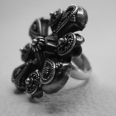 Sunset in Thessaloniki: sterling silver ring
