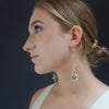 Into Temptation: hand hammered rose gold + oodles of pearls earring