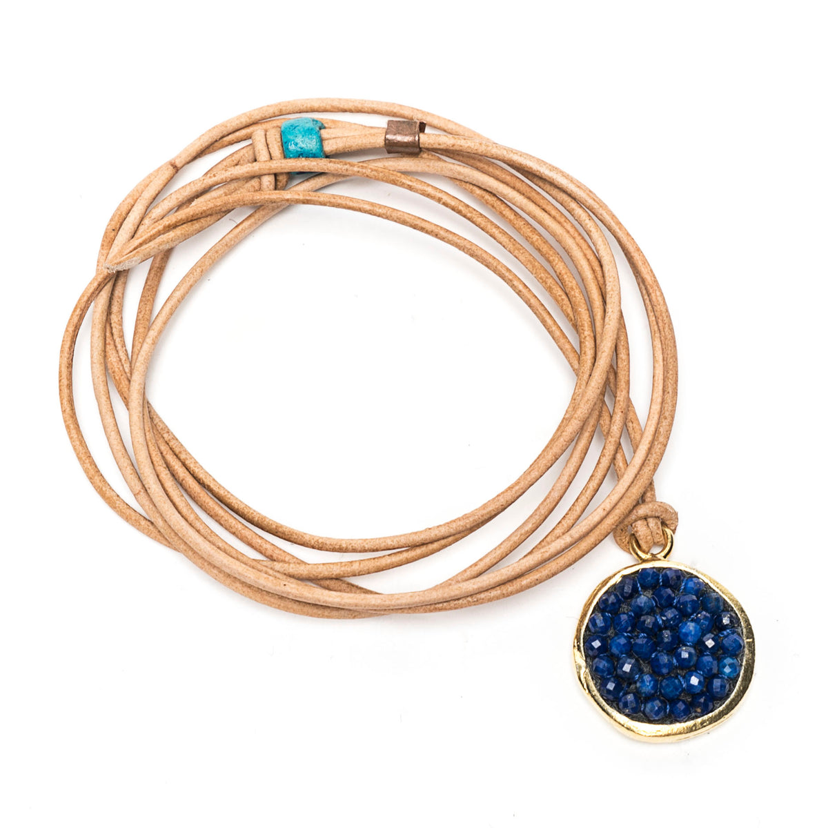 Lapis Lazuli Iconic Mosaic Wrap Bracelet and/or Necklace