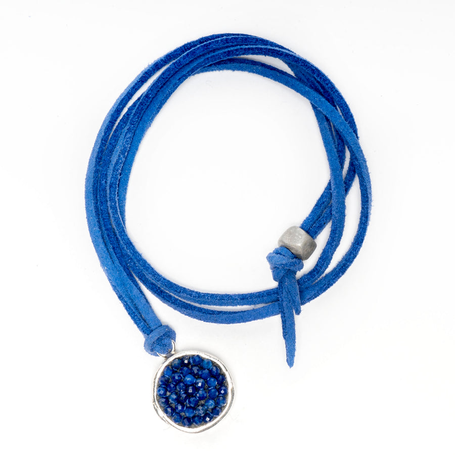 blue mosaic on blue chord