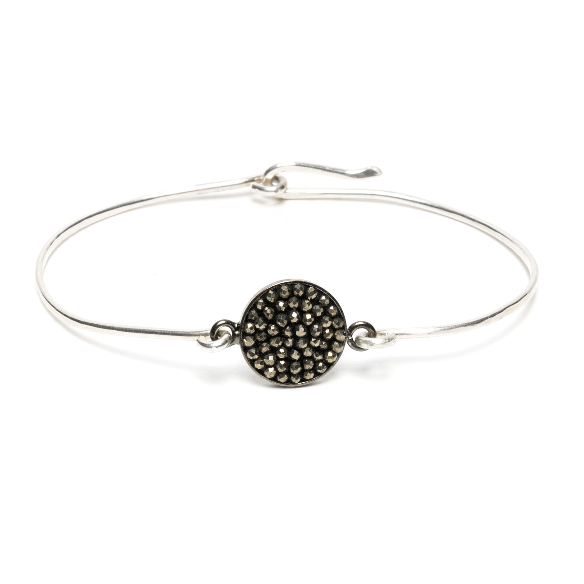 Pyrite Iconic Mosaic Bangle Bracelet