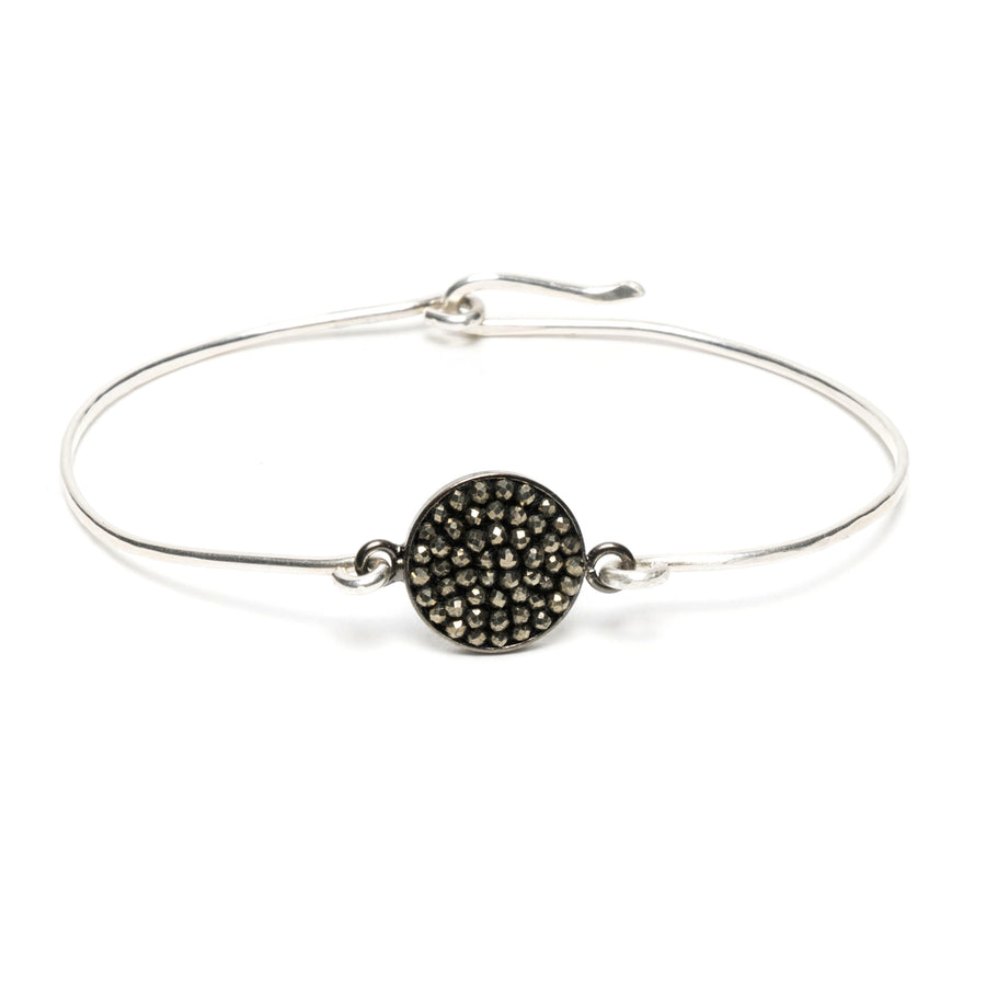 Pyrite Iconic Mosaic Bangle Bracelet