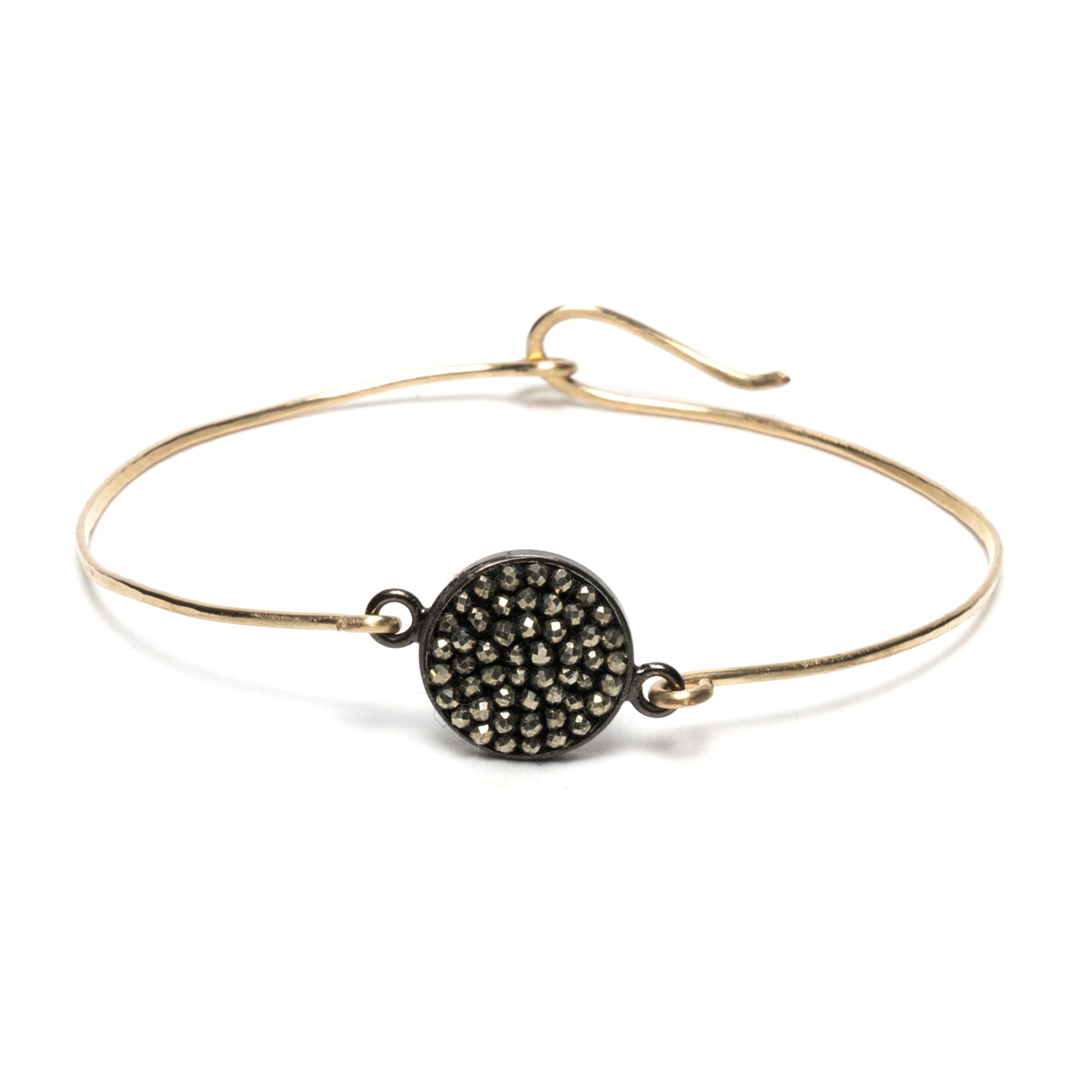 Pyrite Iconic Mosaic Bangle Bracelet