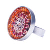 Ruby and Diamond Mosaic Ring