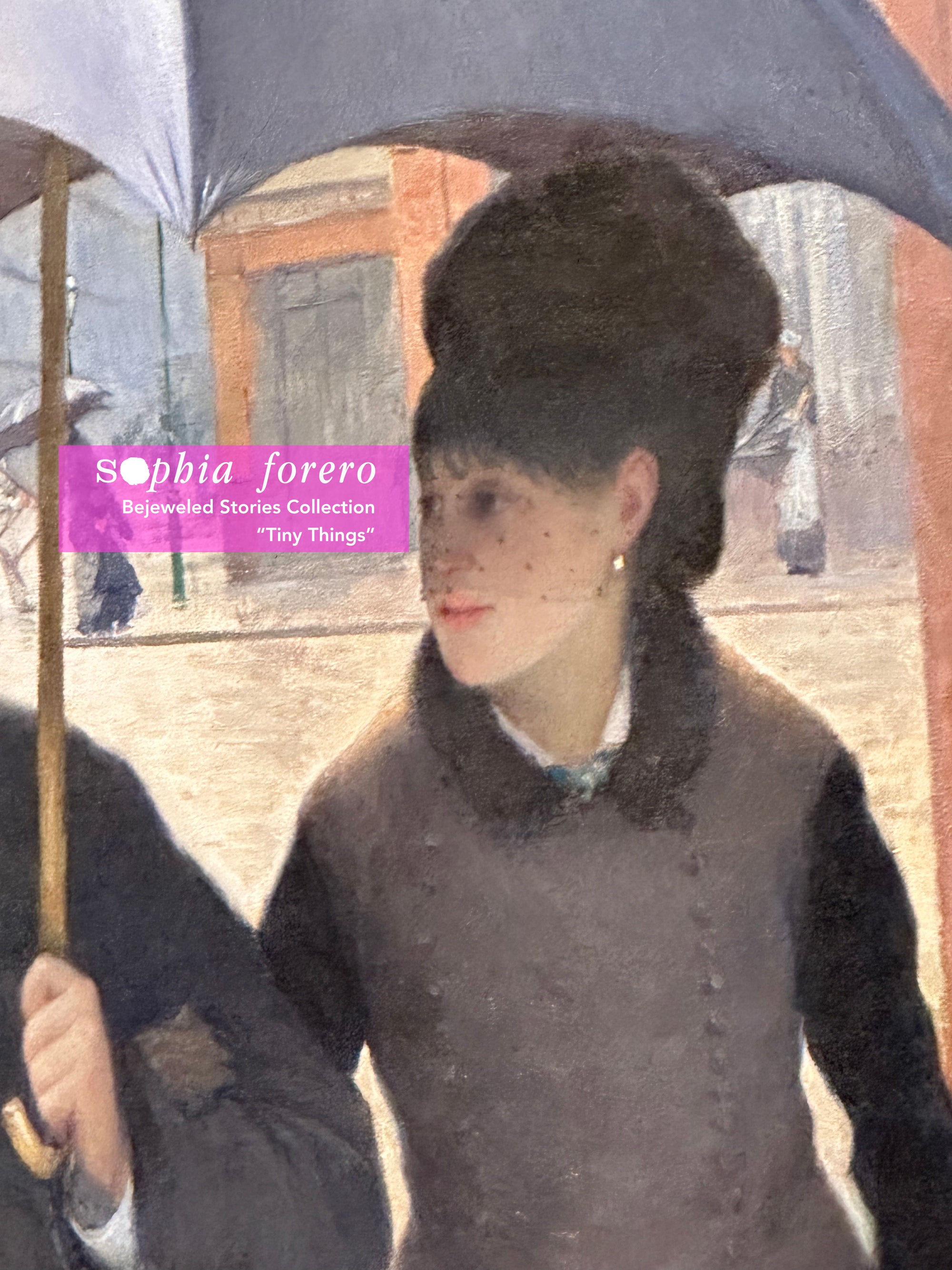 Notice the Tiny Things, My Daughter: pearl earrings