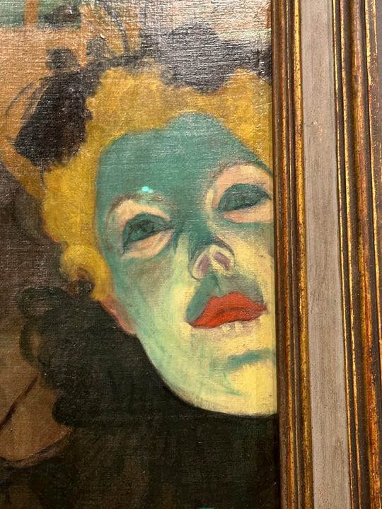 She Dazzled Them at the Moulin Rouge: tsavorite and pearl necklace