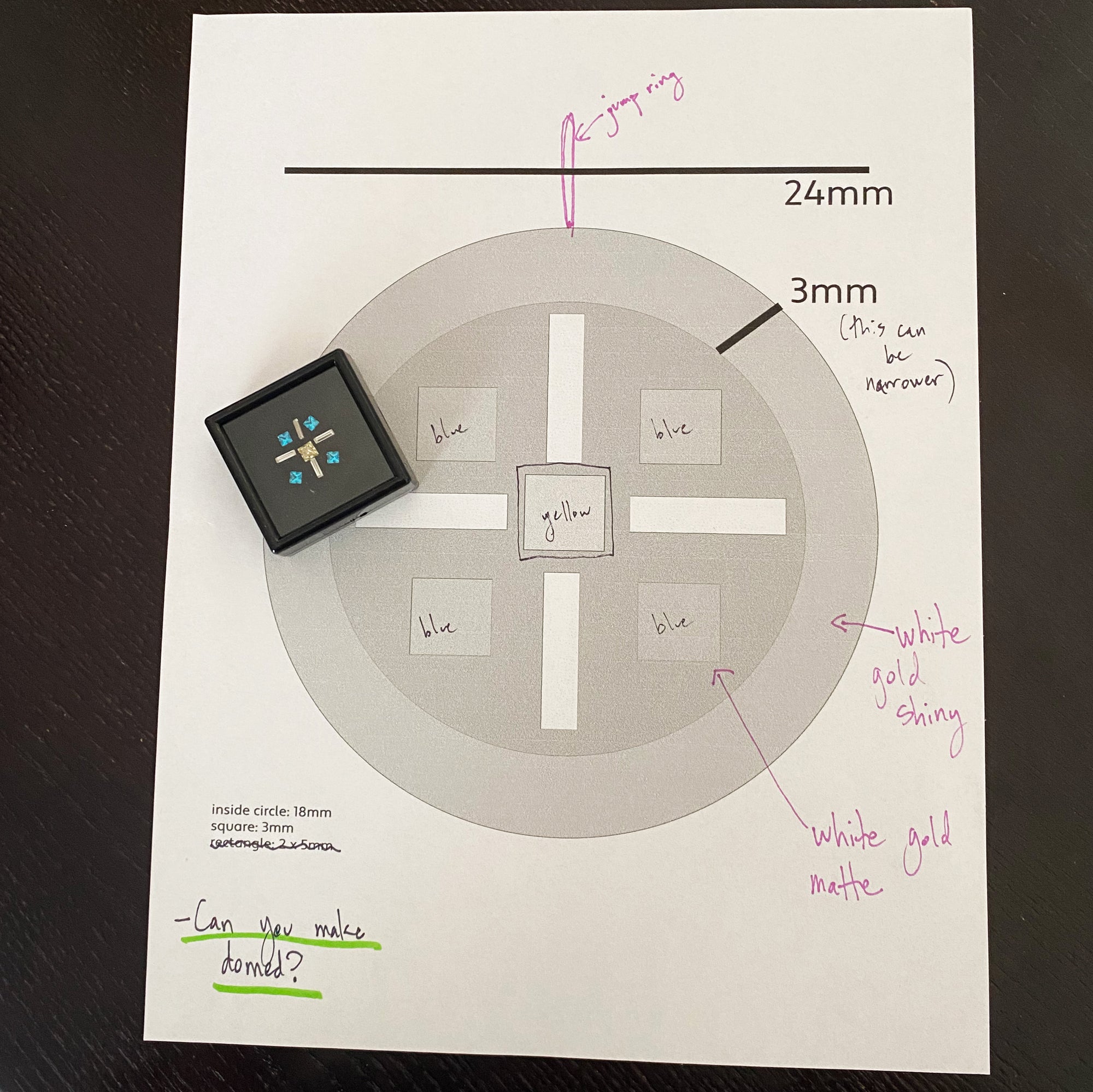 She Loved a Window, We Matched It: white gold + paraiba tourmaline