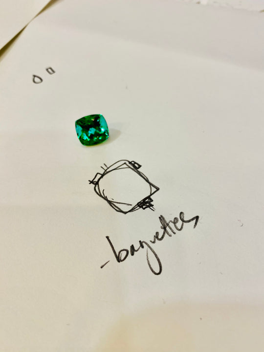 Tourmaline and Diamond Class Ring