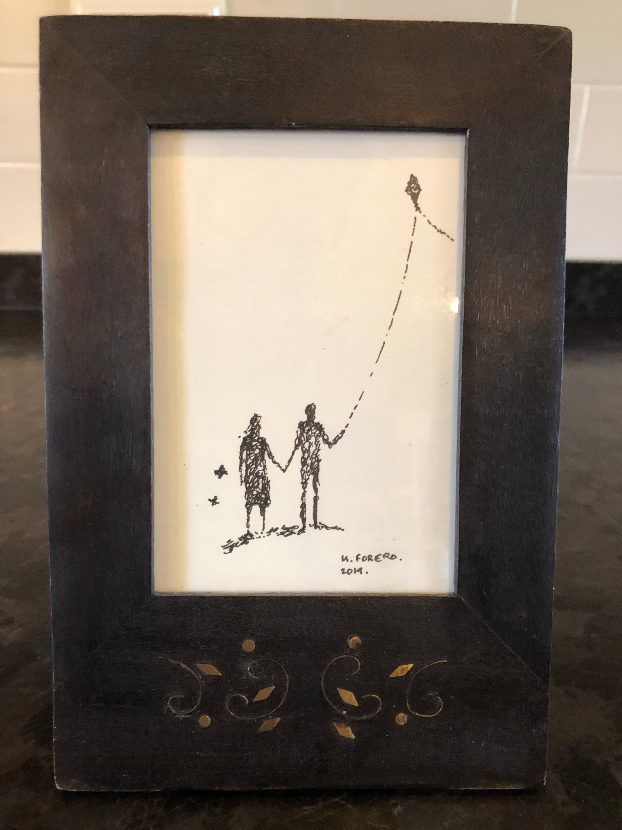 He Said I Love You in a Ring: diamond, ruby, amethyst mosaic