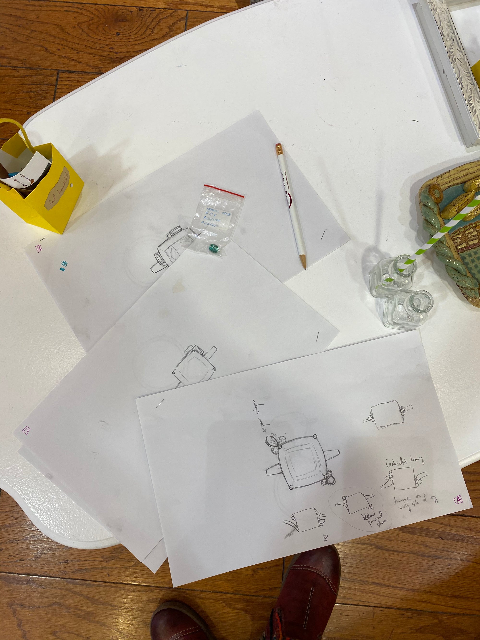 Tourmaline and Diamond Class Ring