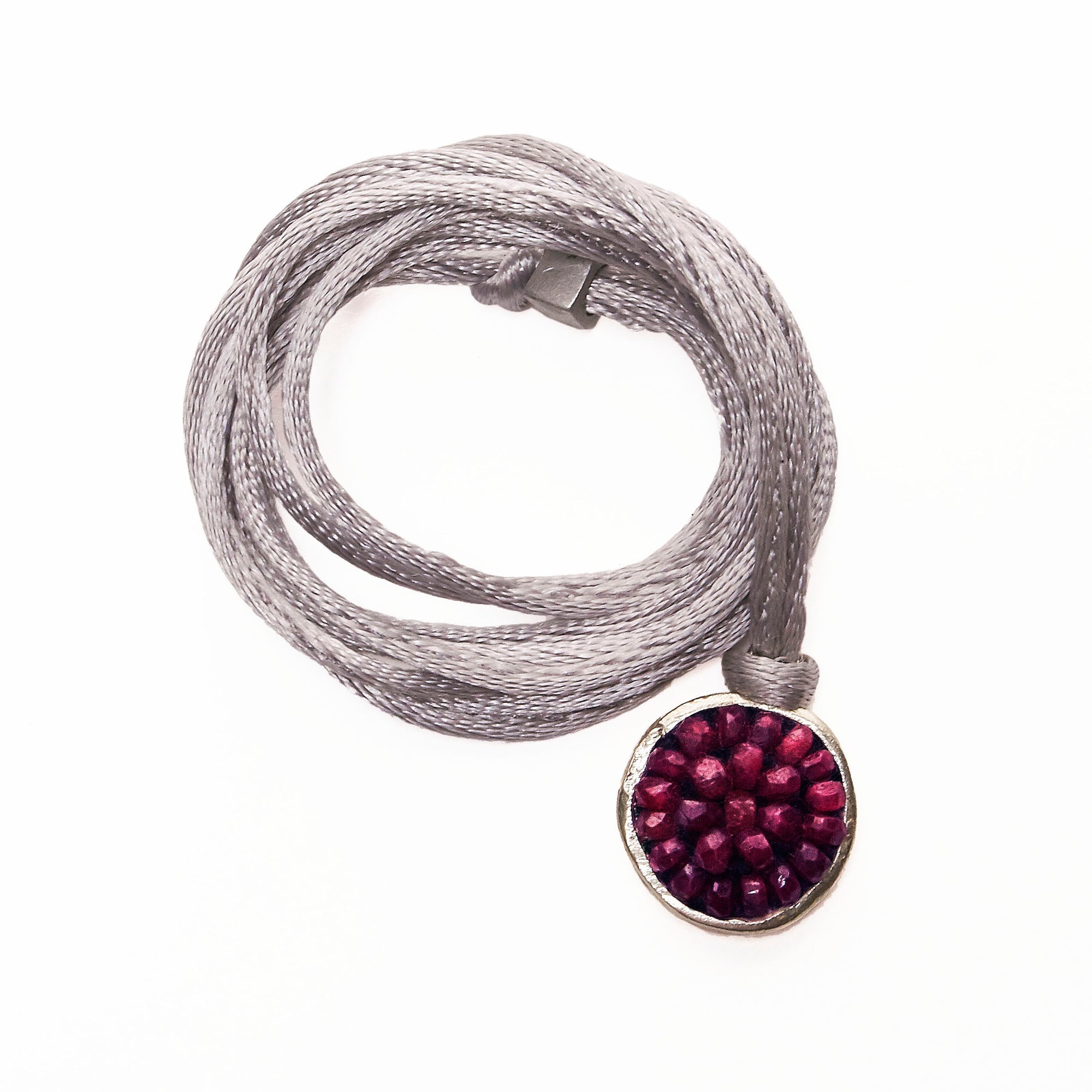 Iconic Ruby Mosaic wrap bracelet/necklace (fully adjustable)