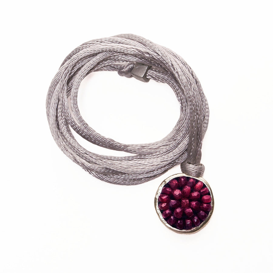 Iconic Ruby Mosaic wrap bracelet/necklace (fully adjustable)