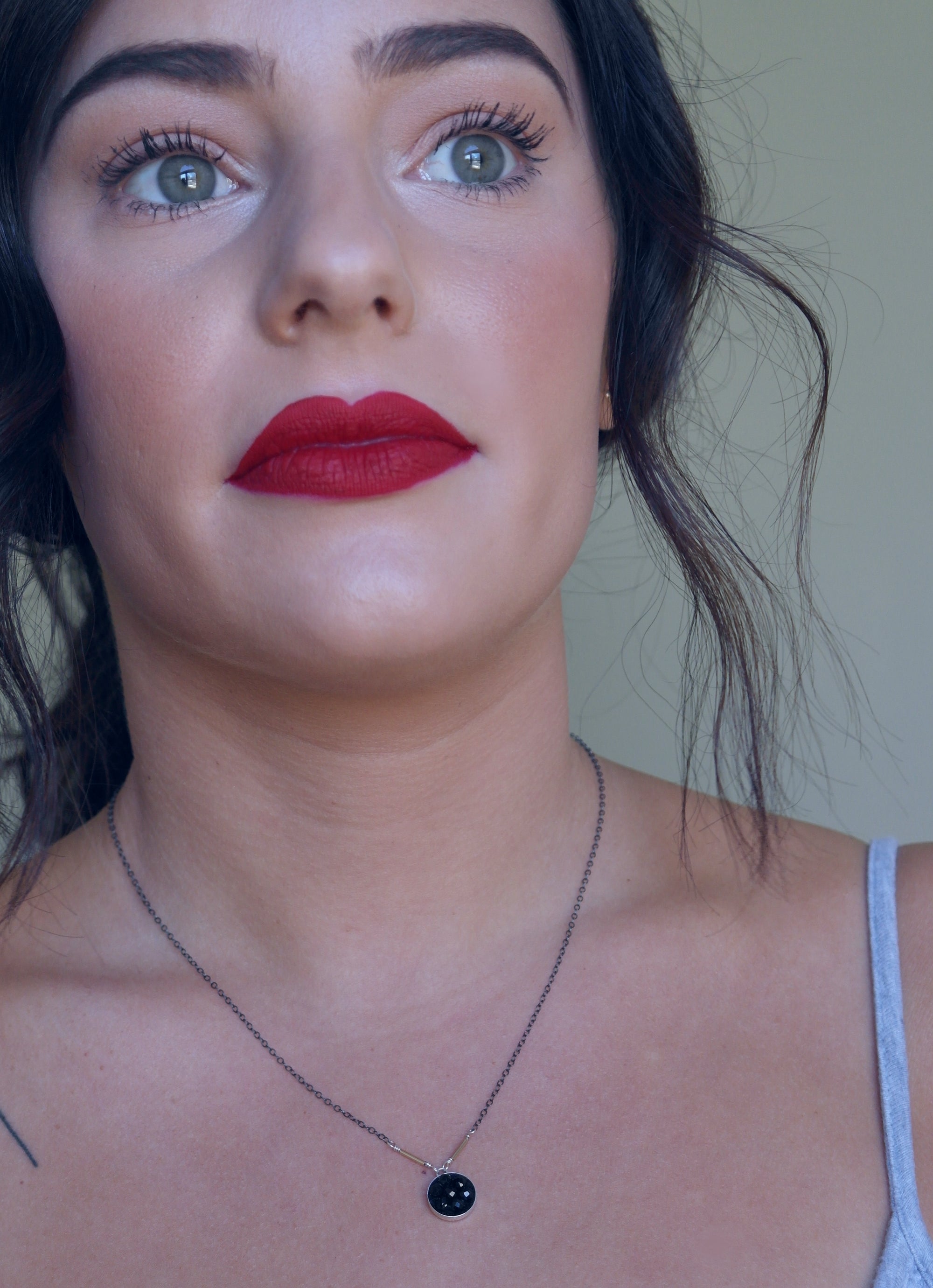 Moxie Black Sapphire Mosaic Necklace