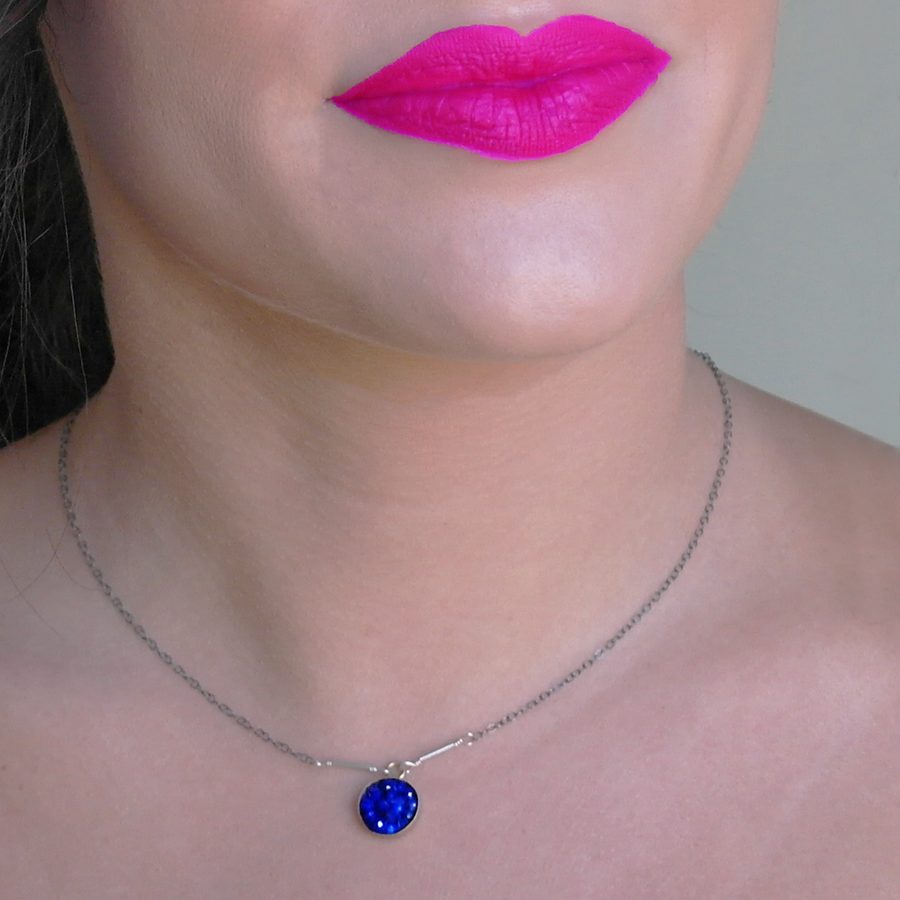 Your favorite mosaic gemstone pendant on a chain