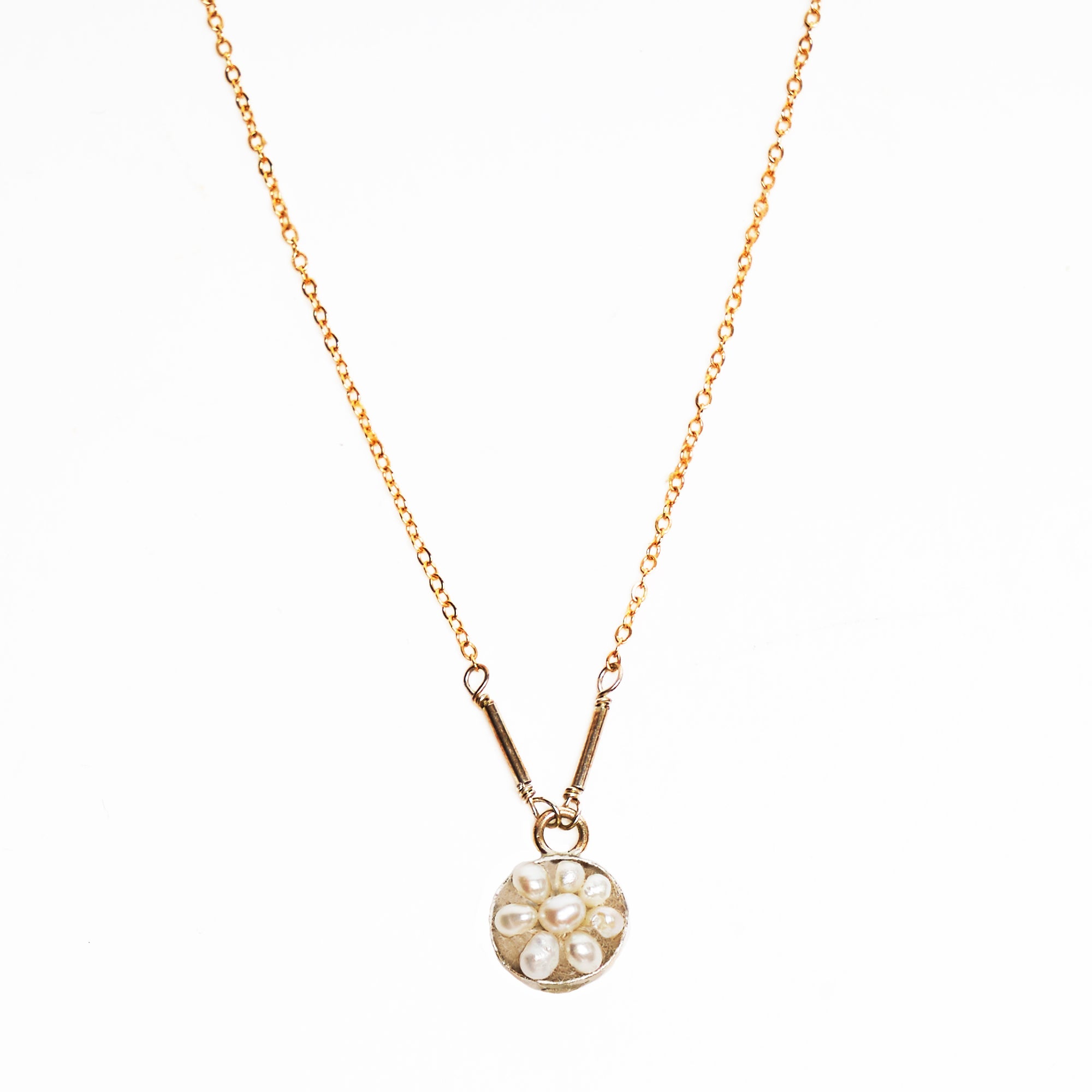 Your favorite mosaic gemstone pendant on a chain