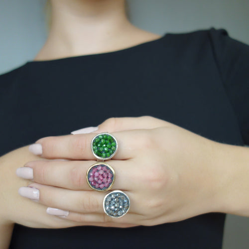 Iconic mosaic ring: CHOOSE your gem, darling