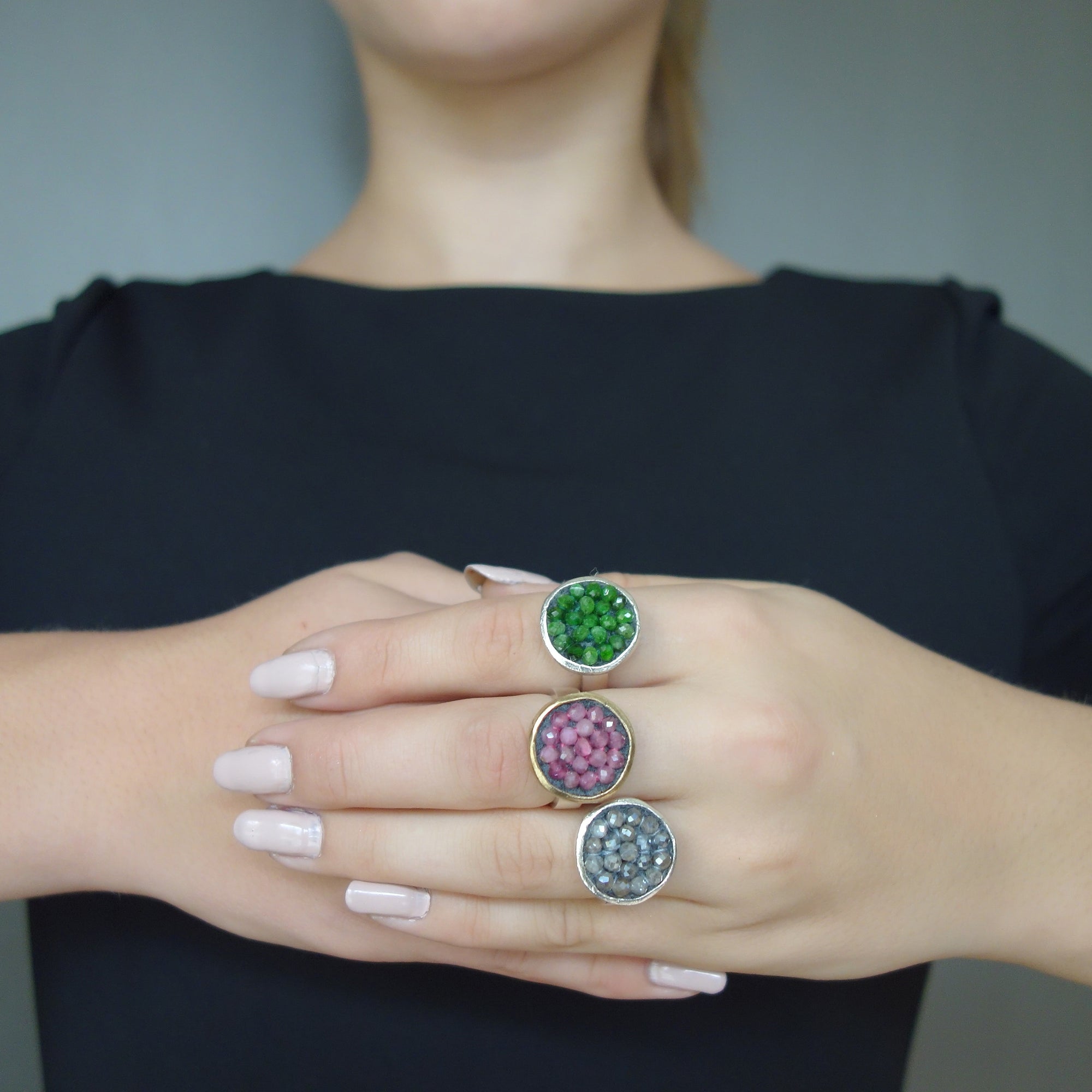 Iconic mosaic ring: CHOOSE your gem, darling