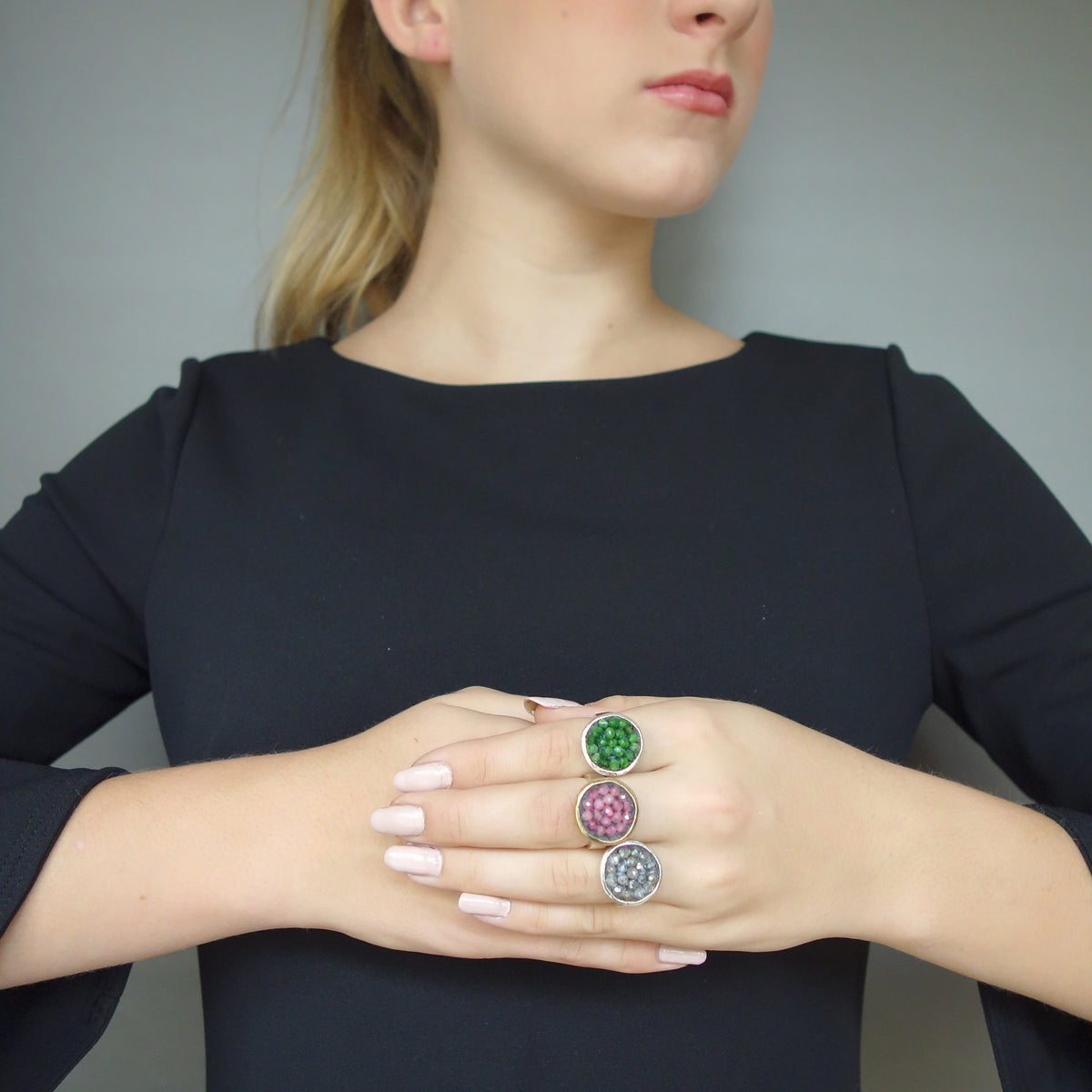 Iconic mosaic ring: CHOOSE your gem, darling