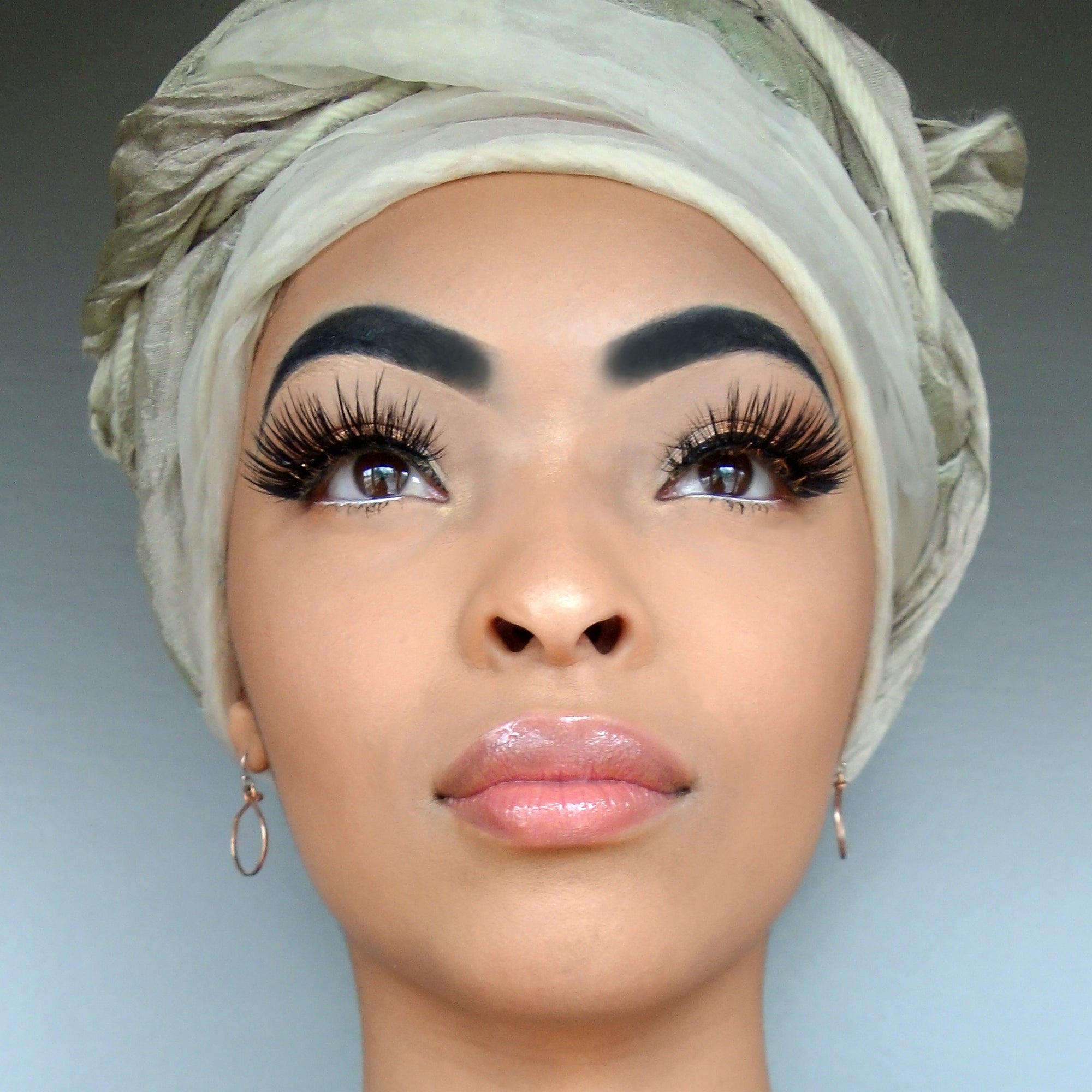 Rose Gold Hand Hammered Hoops